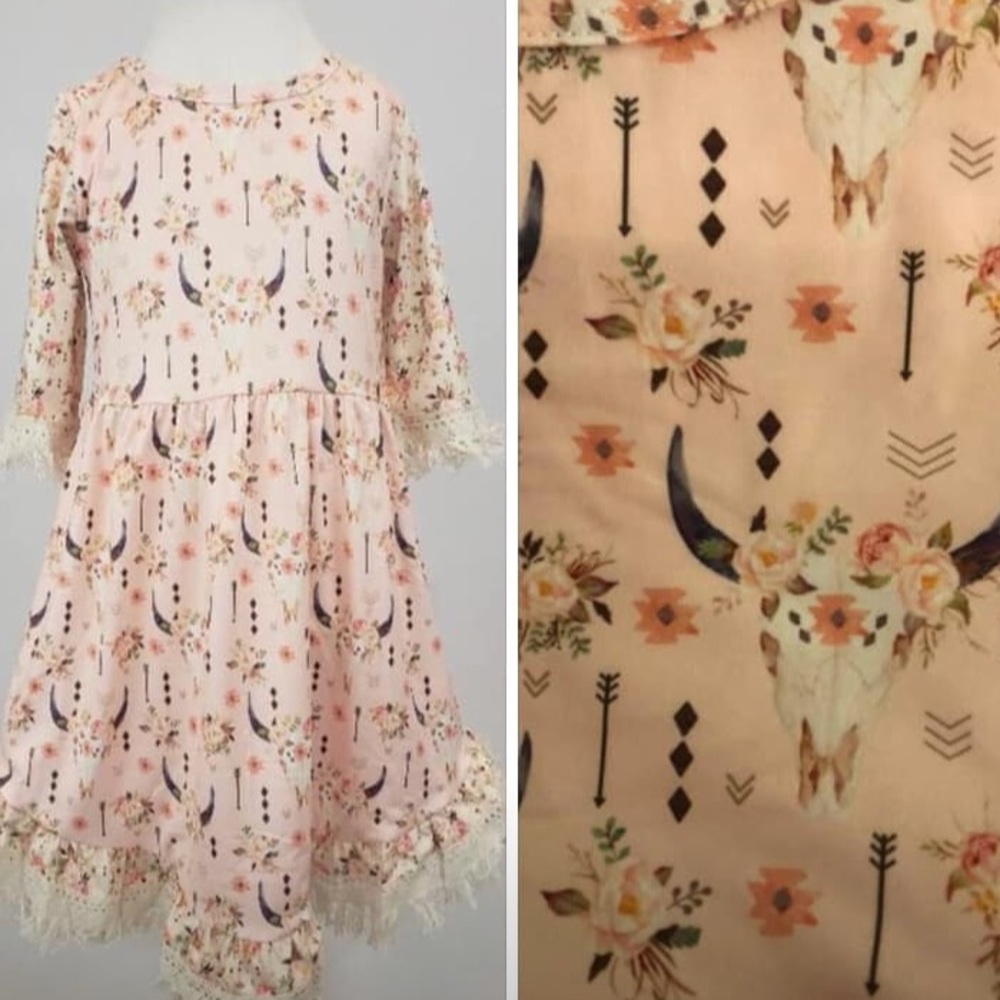 Precious bullhorn dress!